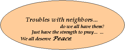 Oval: Trouble with neighbors…
do we all have it?